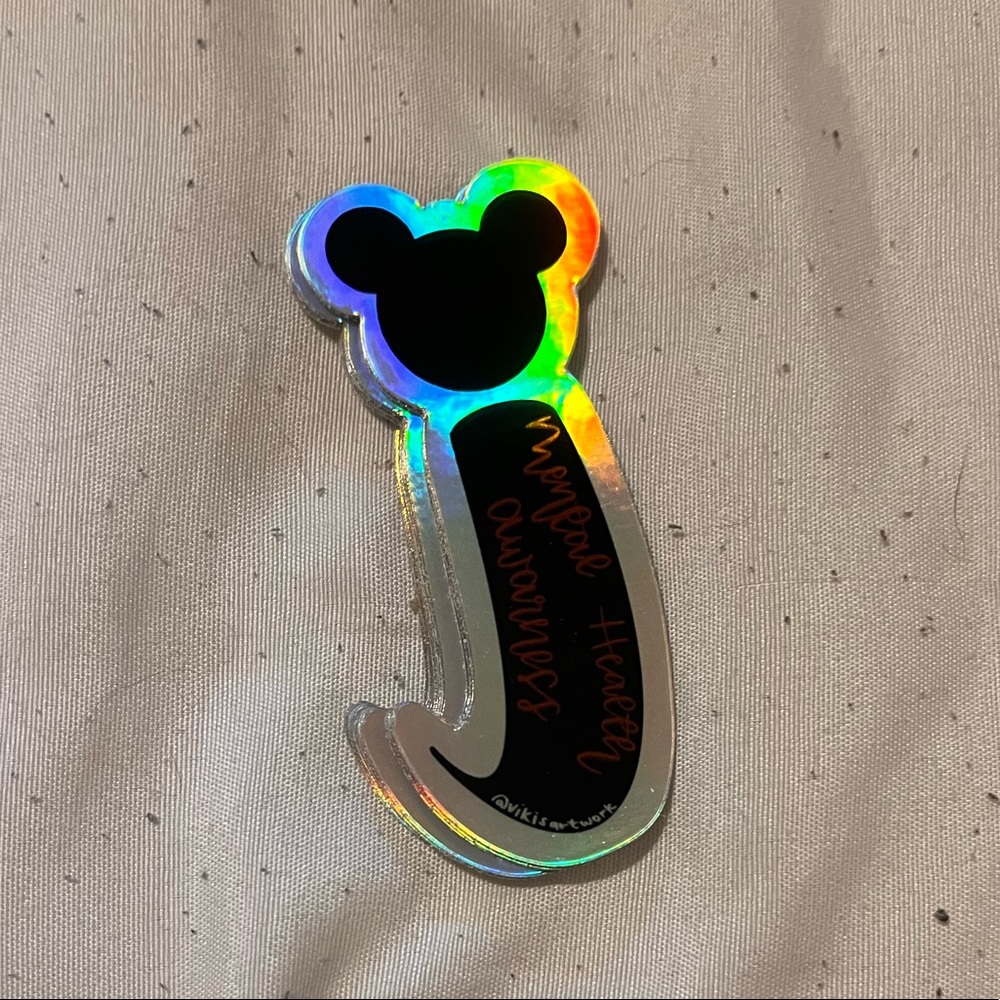 🎁Mental Health Awareness Mickey Disney Holographic Sticker